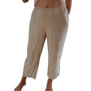 Flax Light Gray Linen Trousers